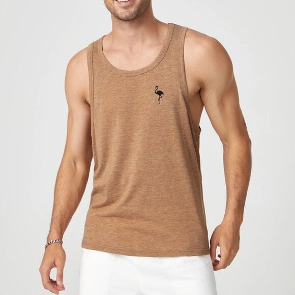 Tan Mens Tank Top - Picture 3 of 5